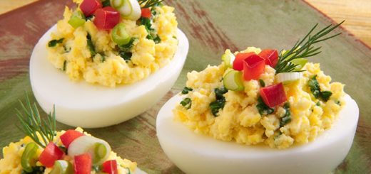 TRADITIONAL STUFFED EGGS, PROTEIN FITNESS DISH