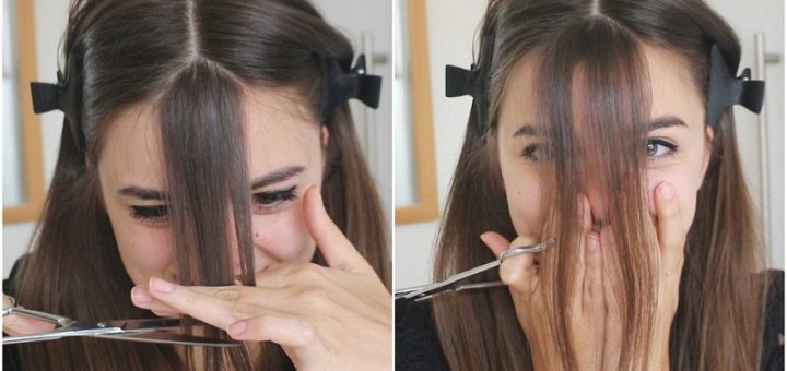 How to cut your bangs at home:
