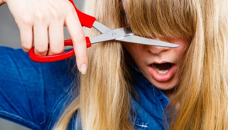 How to cut your bangs at home: