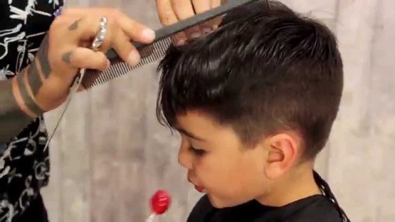 cut a child's hair