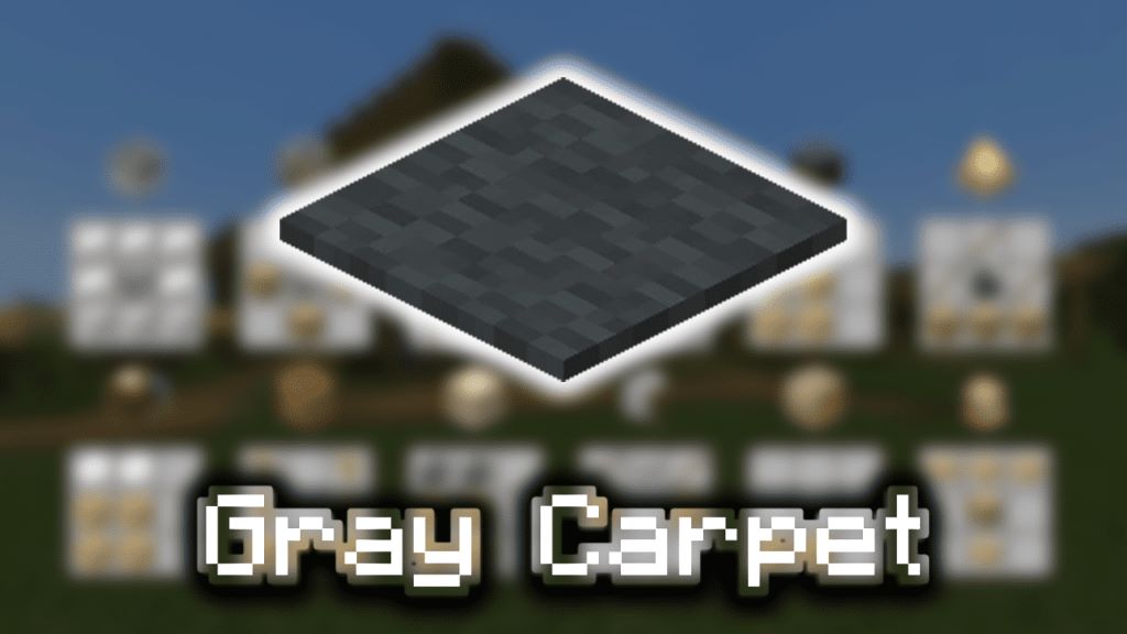 Make Gray Carpet in Minecraft