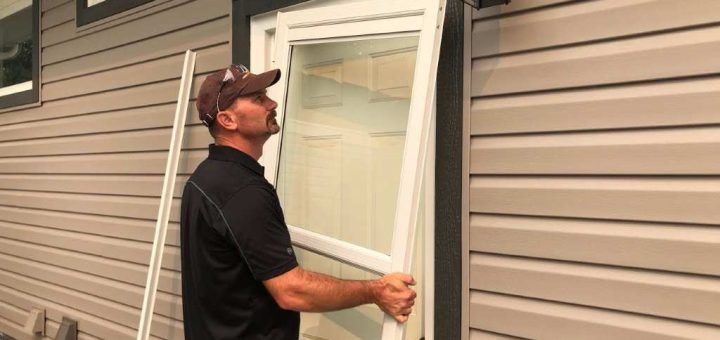 How do you install a storm door on an exterior door