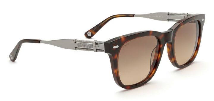 Premium-looking sunglasses alternative with acetate frames and metal hardware details
