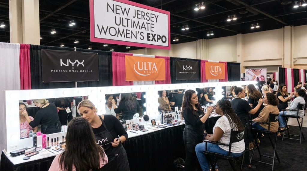 Beauty makeover station at New Jersey Ultimate Womens Expo
