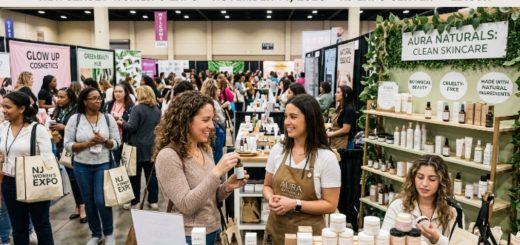 Women browsing clean skincare and natural beauty brand booths at the New Jersey Women's Expo on November 14 2026 at the New Jersey Expo Center in Edison
