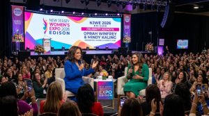 Celebrity keynote speakers on stage at New Jersey Women's Expo 2026 Edison