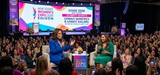 Celebrity keynote speakers on stage at New Jersey Women's Expo 2026 Edison