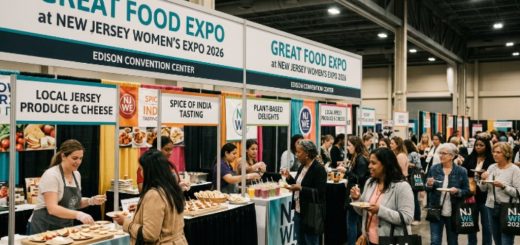 Great Food Expo at New Jersey Women's Expo 2026 food tasting booths Edison