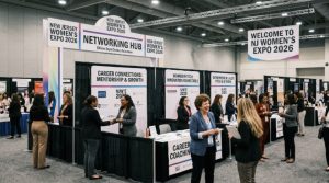 New Jersey Women's Expo 2026 networking booths at Edison Expo Center November