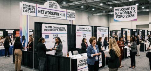 New Jersey Women's Expo 2026 networking booths at Edison Expo Center November